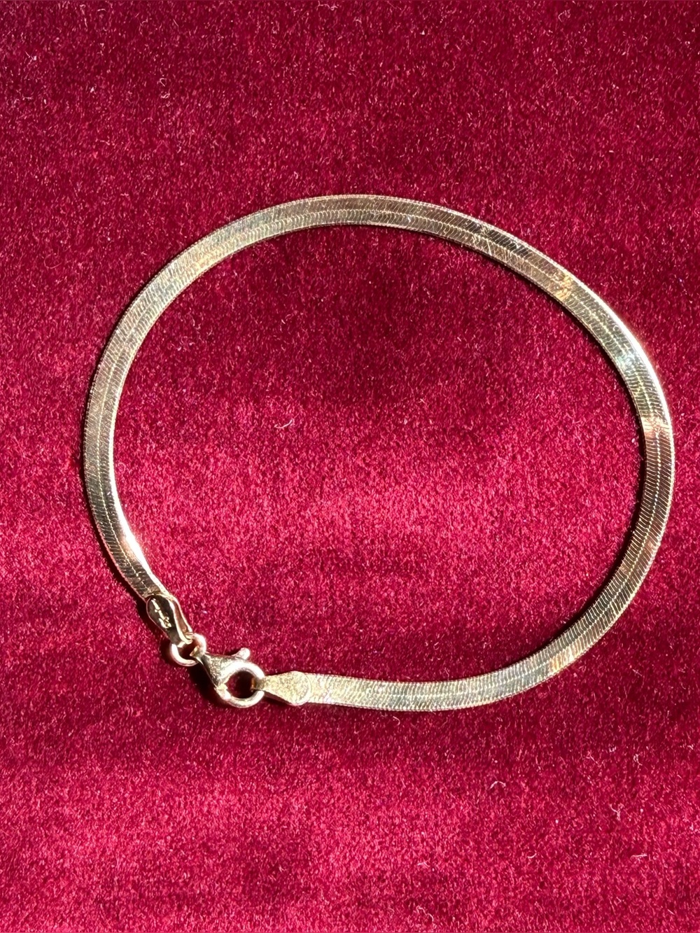 Mia Fiore dyadema 18KT GP over Sterling Silver Herringbone bracelet